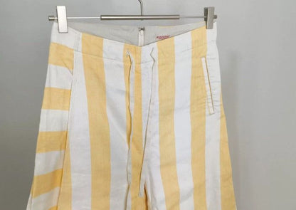 Kapital Striped Cotton Linen With Wide Legs - - DMC