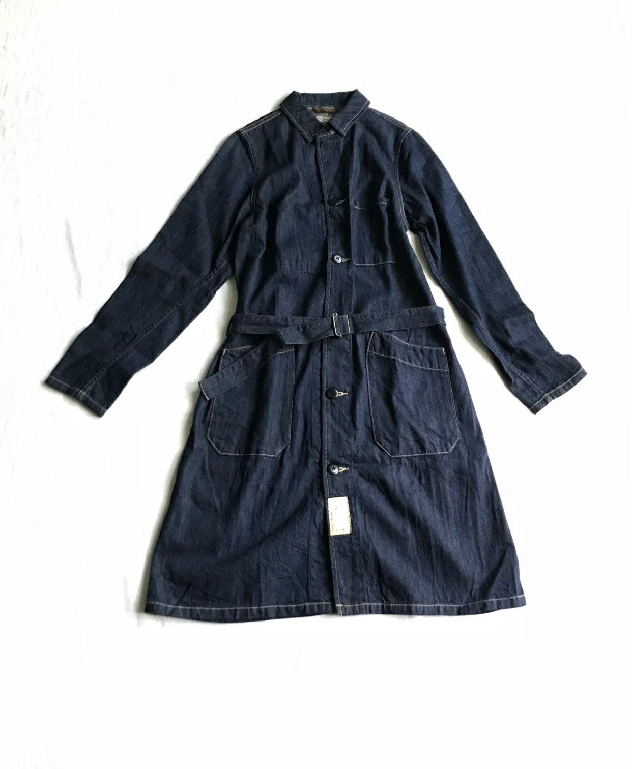 Kapital Hirata Kazuhiro Blue Dyed Trench Coat - DMC