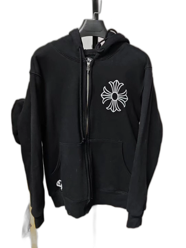 Chrome Hearts Thick Waffle Cross Zip Hoodie