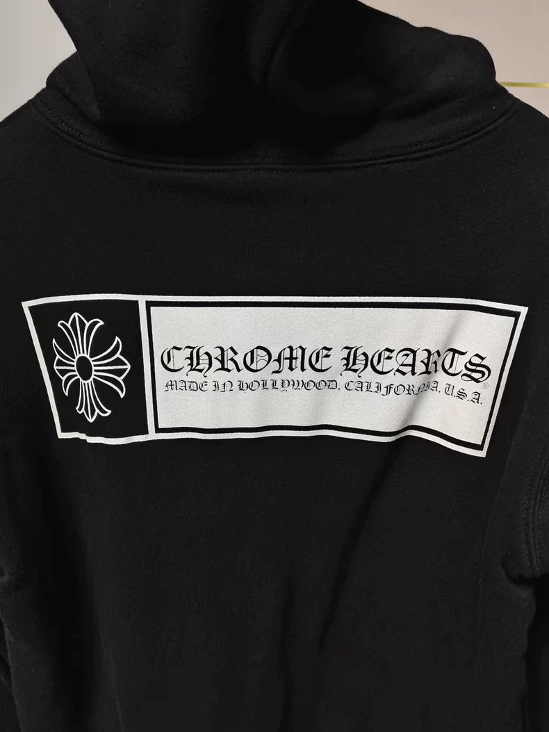 Chrome Hearts Thick Waffle Cross Zip Hoodie