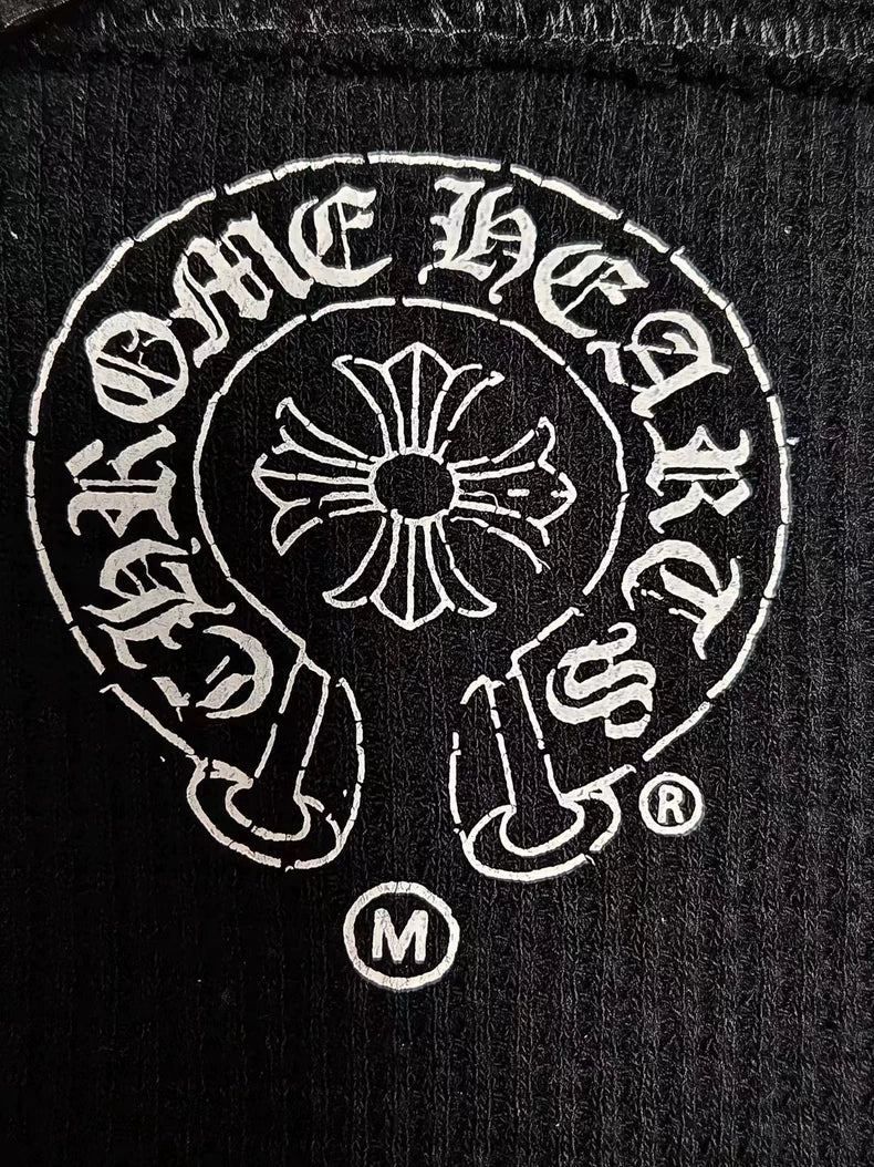 Chrome Hearts Thick Waffle Cross Zip Hoodie