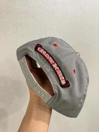 Chrome Hearts Gray Baseball Cap with Tags