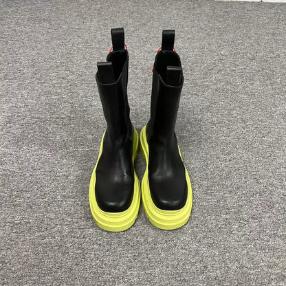 Bottega Veneta Colorblock Ankle Boots