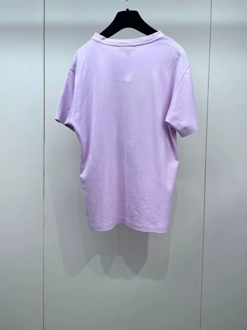 Louis Vuitton Pink Chain Short Sleeve T-shirt