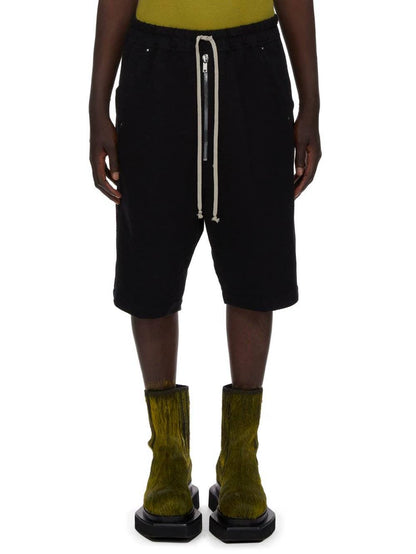 Rick Owens Men's Black Zip Shorts