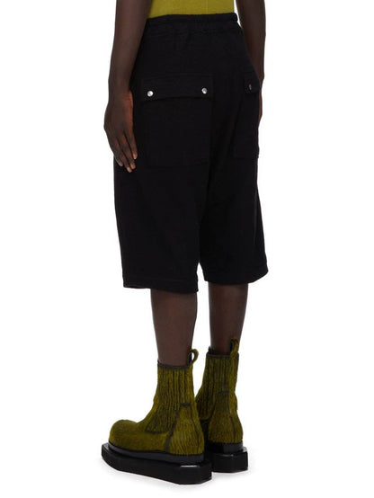 Rick Owens Men's Black Zip Shorts