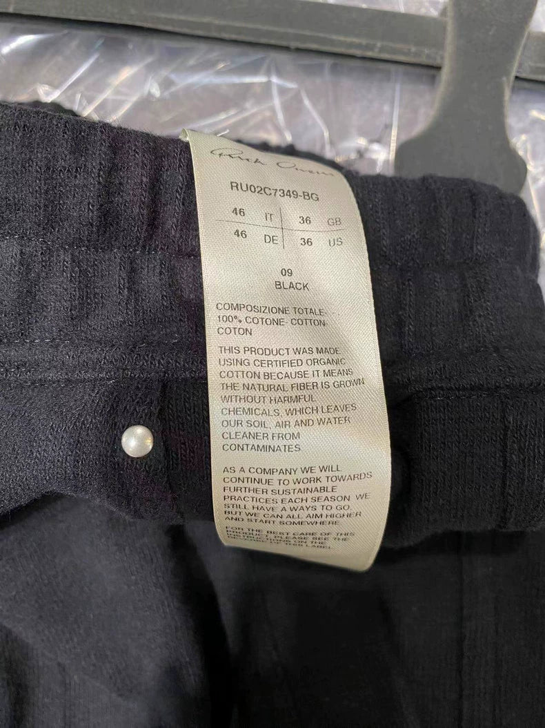 Rick Owens Men's Black Zip Shorts