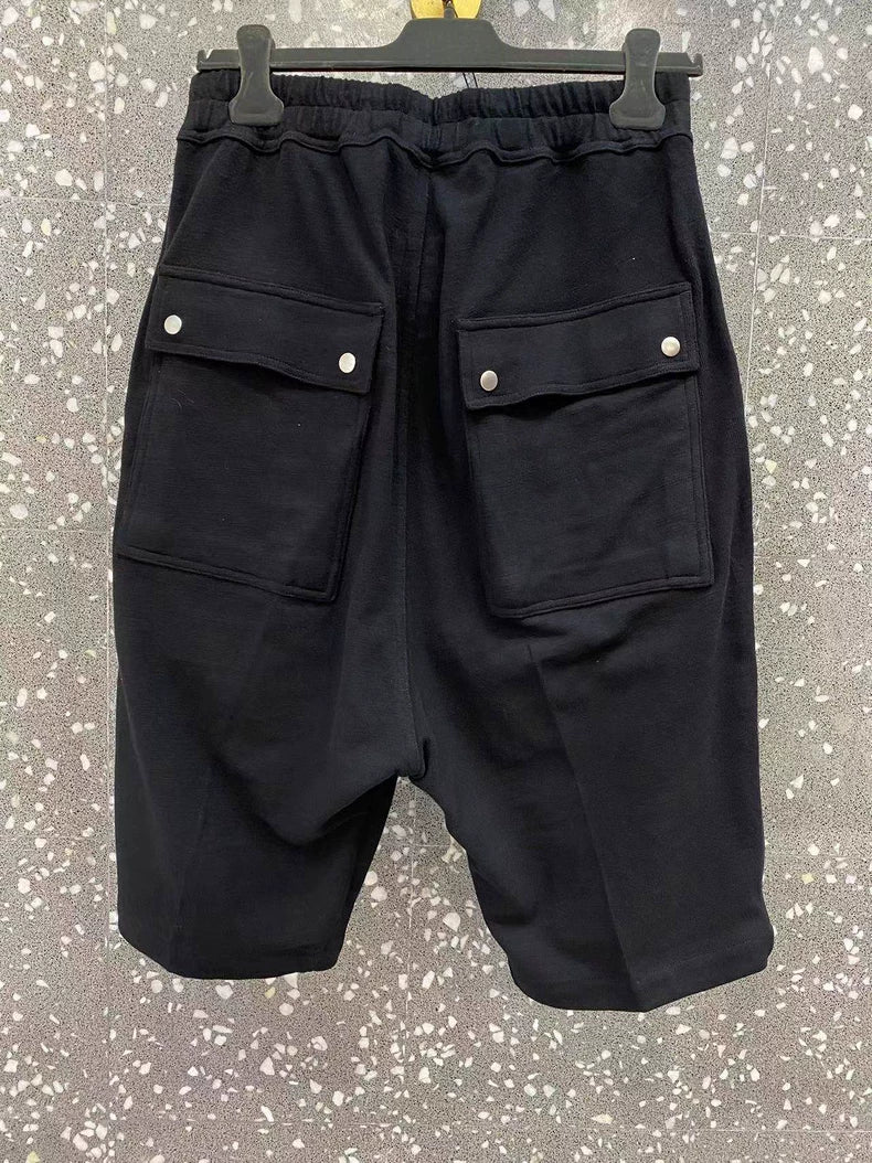 Rick Owens Men's Black Zip Shorts