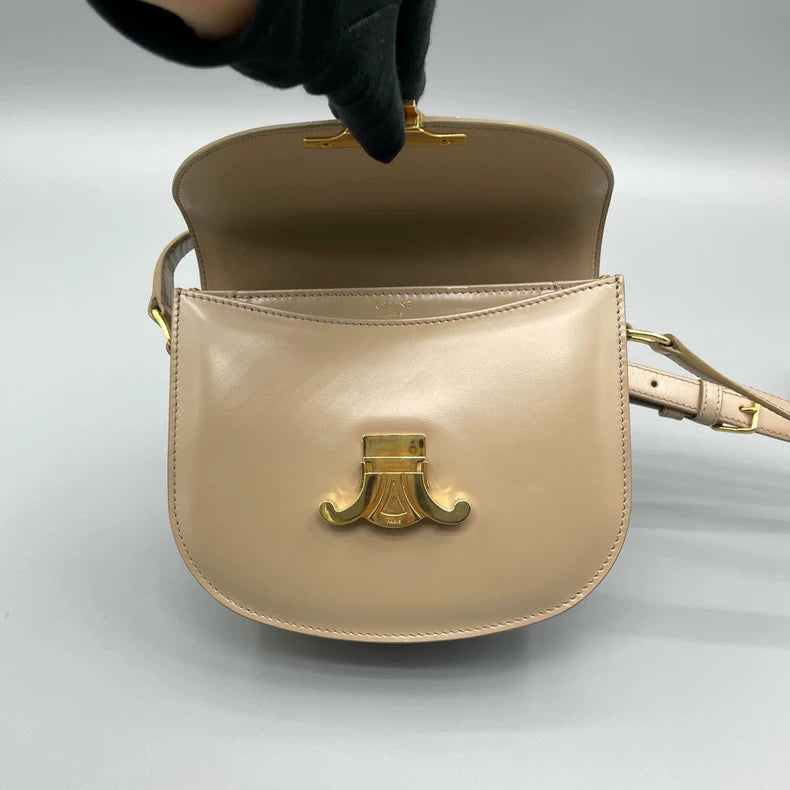 Celine Besace Triomphe Saddle Crossbody Bag