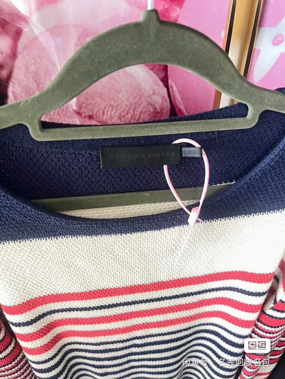 Alexander Mcqueen Striped Knit Sweater