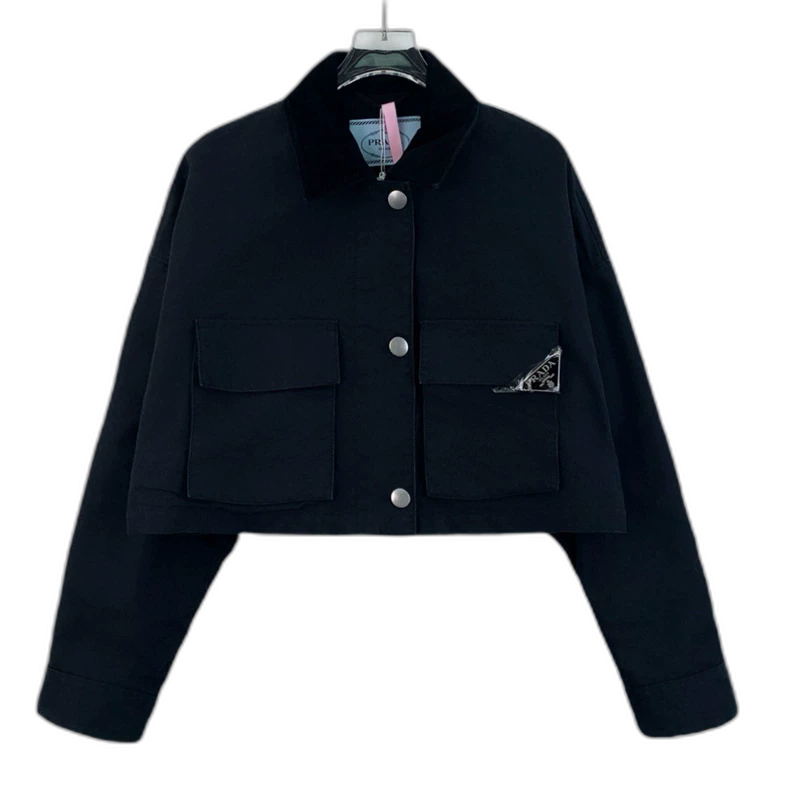 Prada Black Long Sleeve Denim Jacket