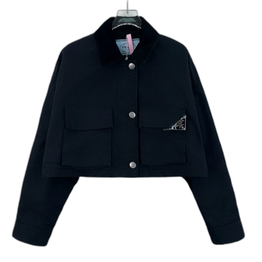 Prada Black Long Sleeve Denim Jacket