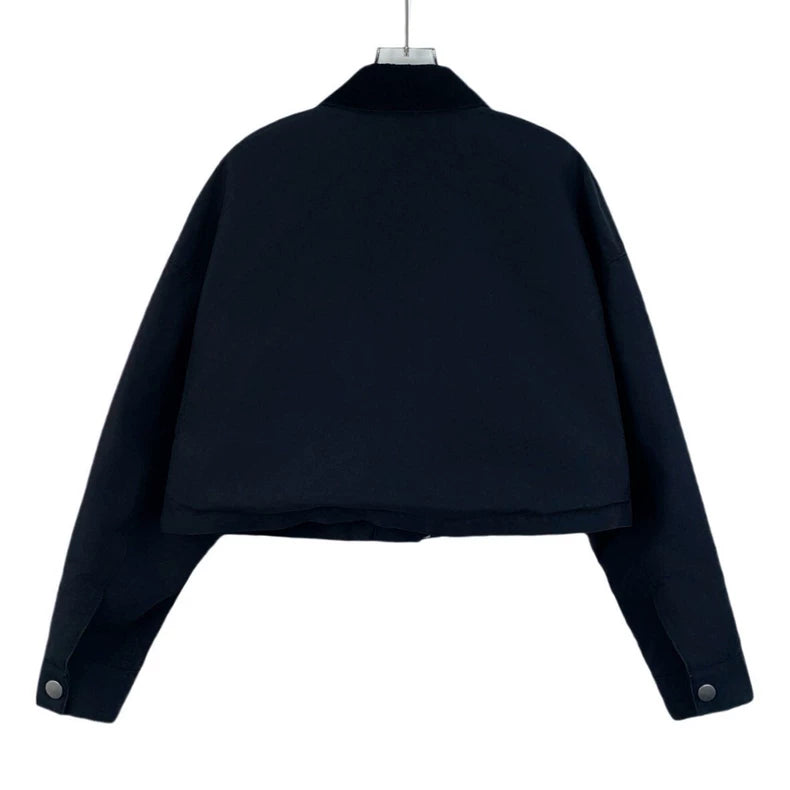 Prada Black Long Sleeve Denim Jacket