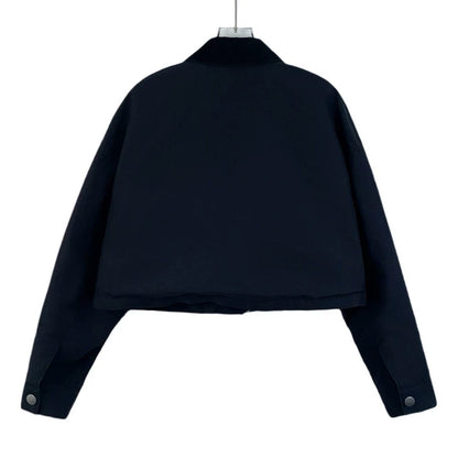 Prada Black Long Sleeve Denim Jacket