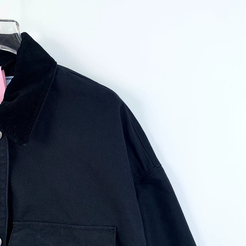 Prada Black Long Sleeve Denim Jacket