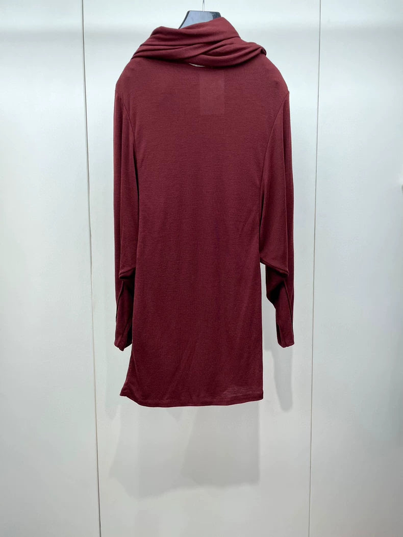 YSL Wool Draped Dress for Women