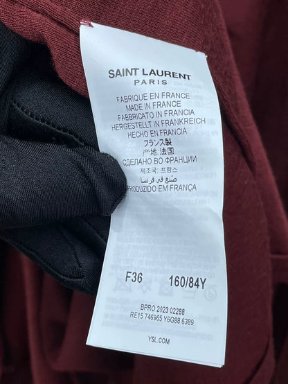 YSL Wool Draped Dress for Women