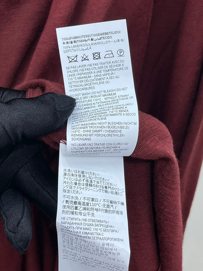 YSL Wool Draped Dress for Women