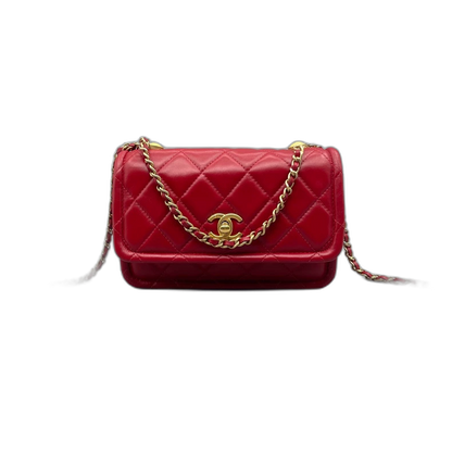 Red Gold Mini Chain Bag
