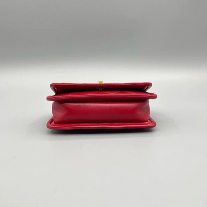 Red Gold Mini Chain Bag