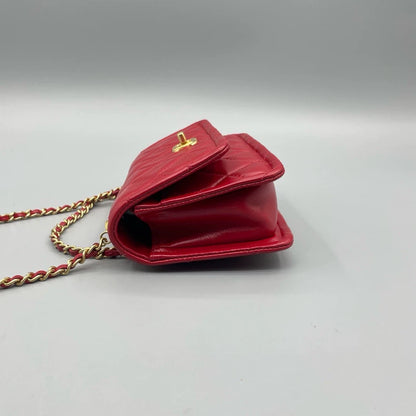 Red Gold Mini Chain Bag