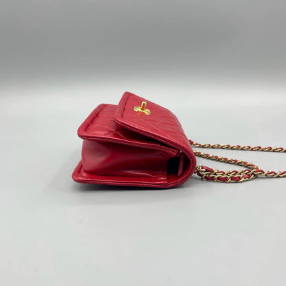Red Gold Mini Chain Bag