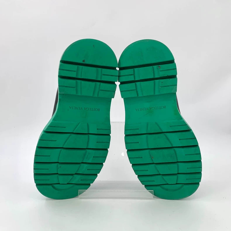 Bottega Veneta Black Thick Sole Leather Boots