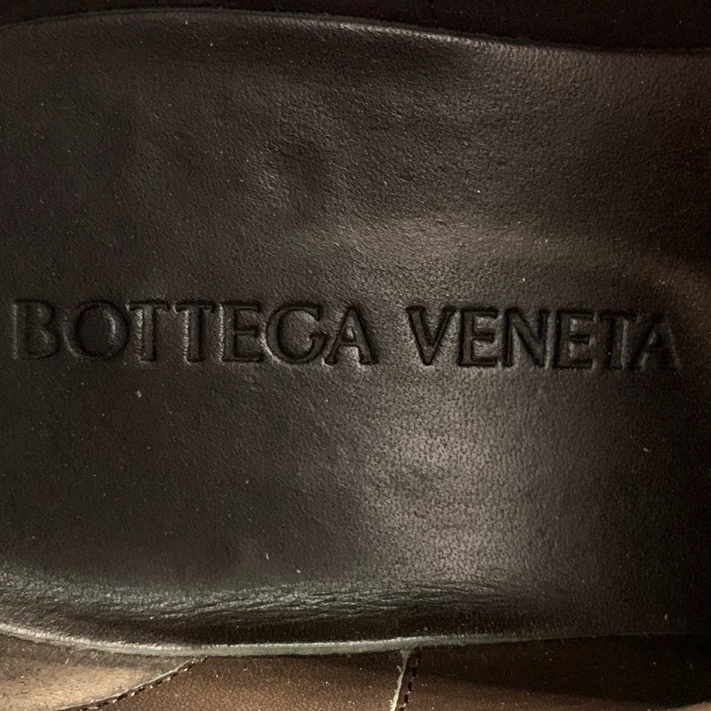 Bottega Veneta Black Thick Sole Leather Boots