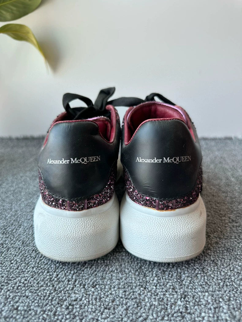 Purple Alexander McQueen Glitter Sneakers