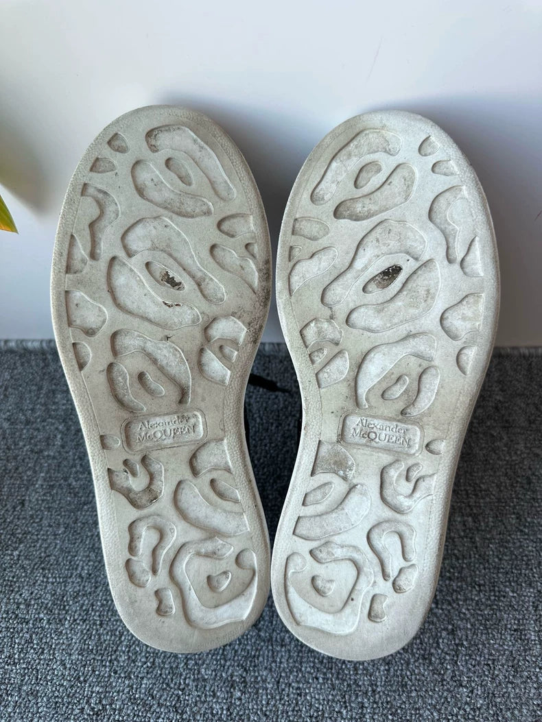 Purple Alexander McQueen Glitter Sneakers