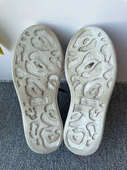 Purple Alexander McQueen Glitter Sneakers