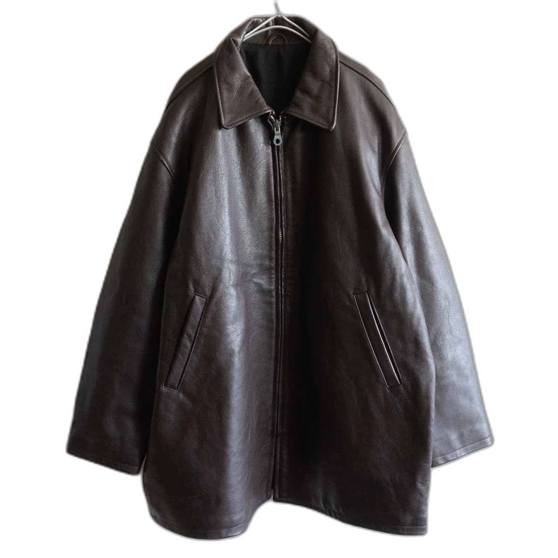 Yohji Yamamoto Leather Zip Coat