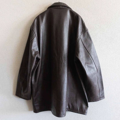 Yohji Yamamoto Leather Zip Coat