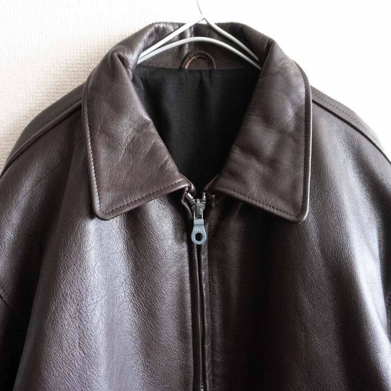 Yohji Yamamoto Leather Zip Coat
