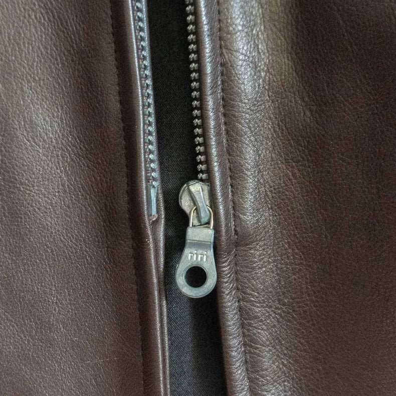 Yohji Yamamoto Leather Zip Coat