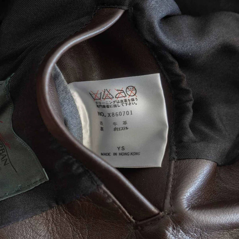 Yohji Yamamoto Leather Zip Coat