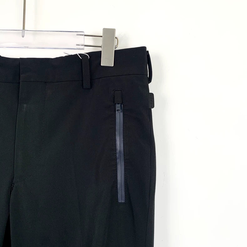 Prada Black Casual Zip Pants Size 46