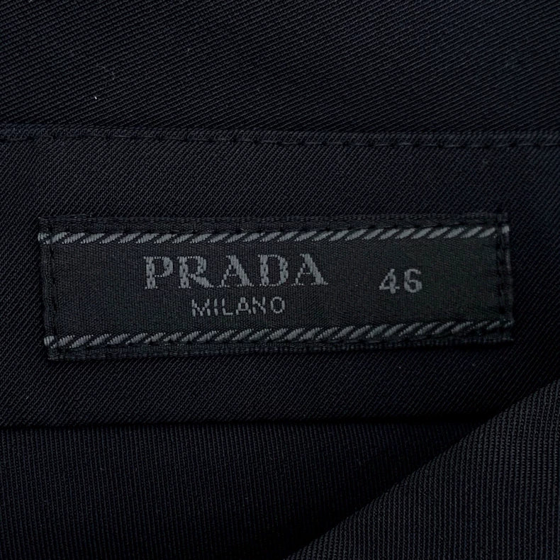 Prada Black Casual Zip Pants Size 46