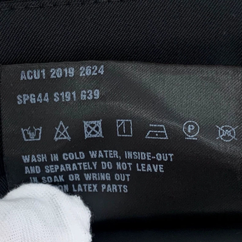 Prada Black Casual Zip Pants Size 46