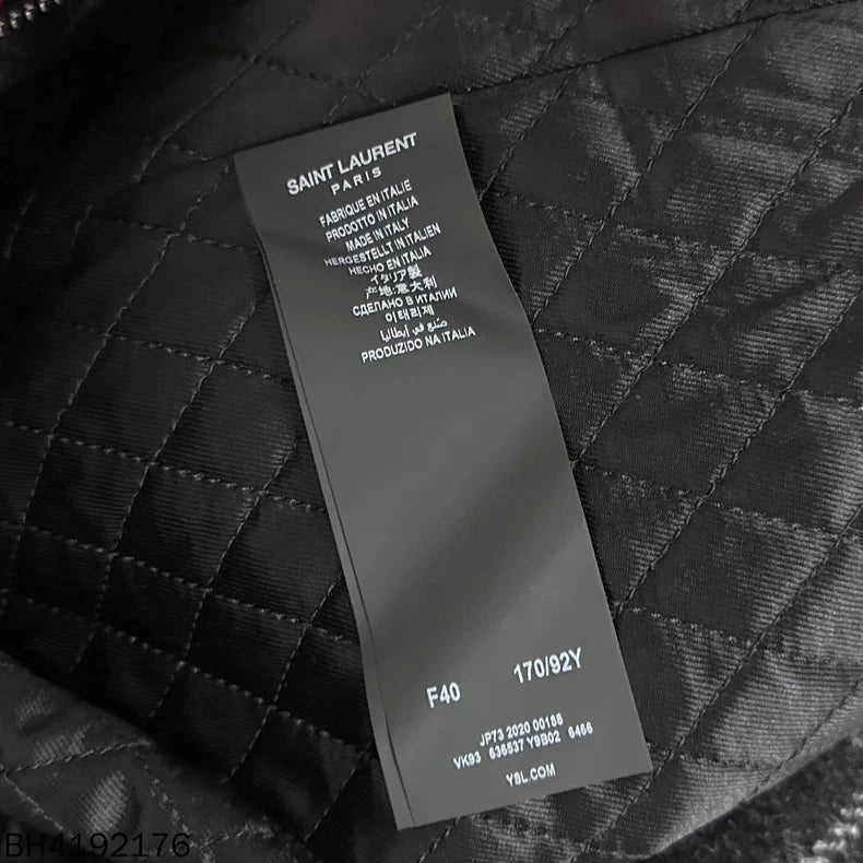 Saint Laurent Paris Check Zip Jacket