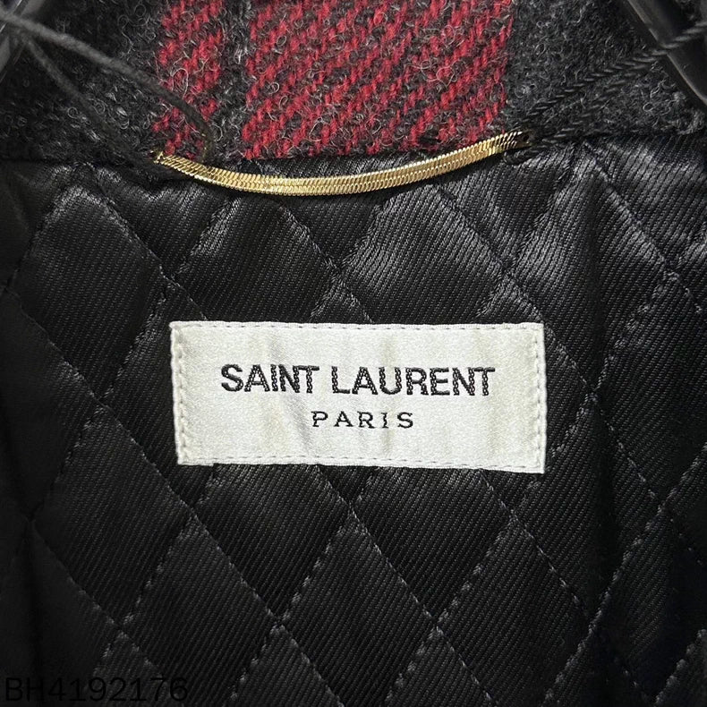 Saint Laurent Paris Check Zip Jacket