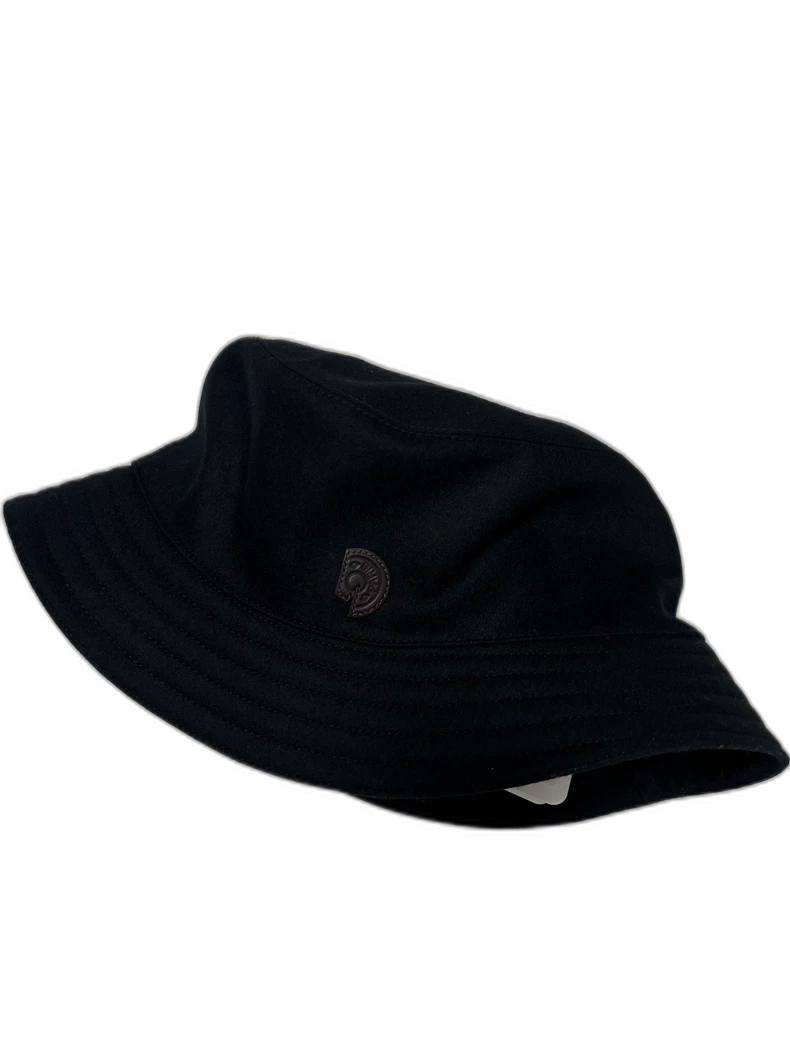 Hermes Black Bucket Hat with Tag