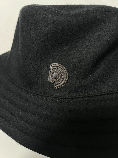 Hermes Black Bucket Hat with Tag