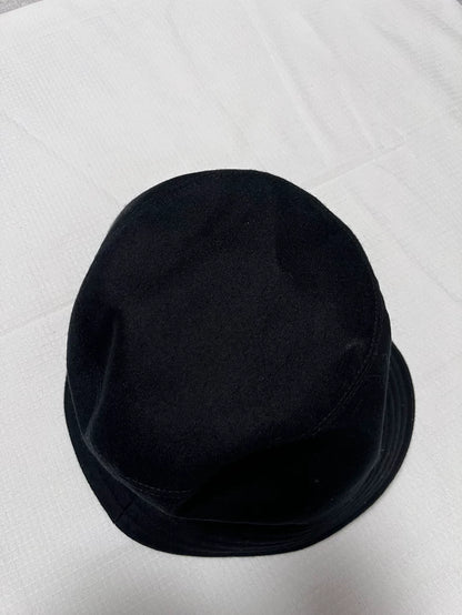Hermes Black Bucket Hat with Tag
