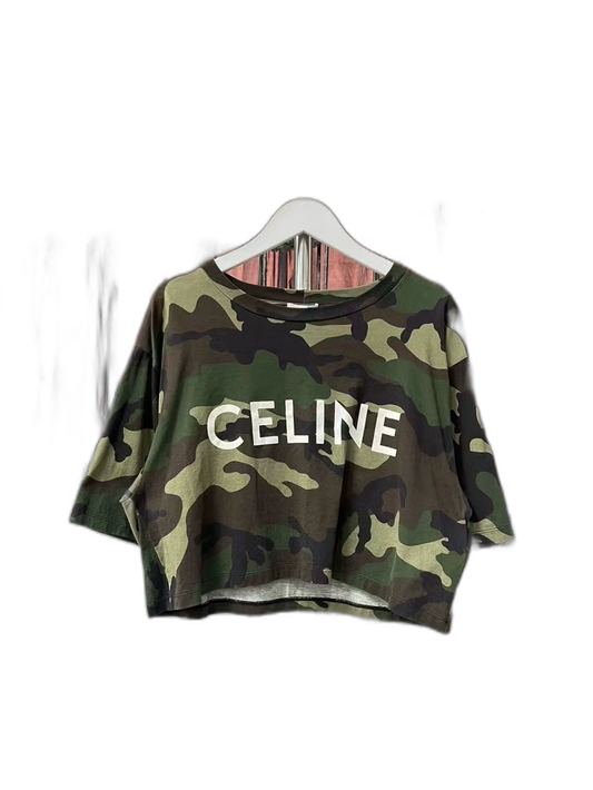 Celine Camouflage Short Sleeve Shirt