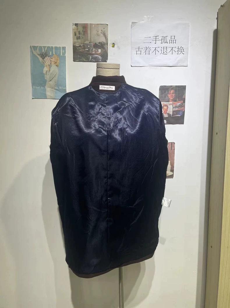 Vintage Dior Wool Overcoat with Gold Buttons