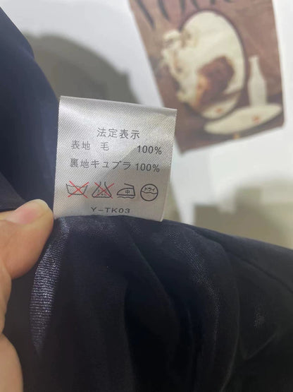 Vintage Dior Wool Overcoat with Gold Buttons