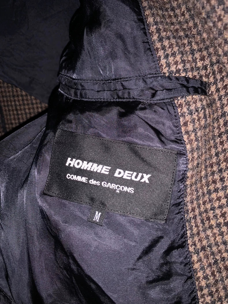 CDG Homme Deux Houndstooth Blazer