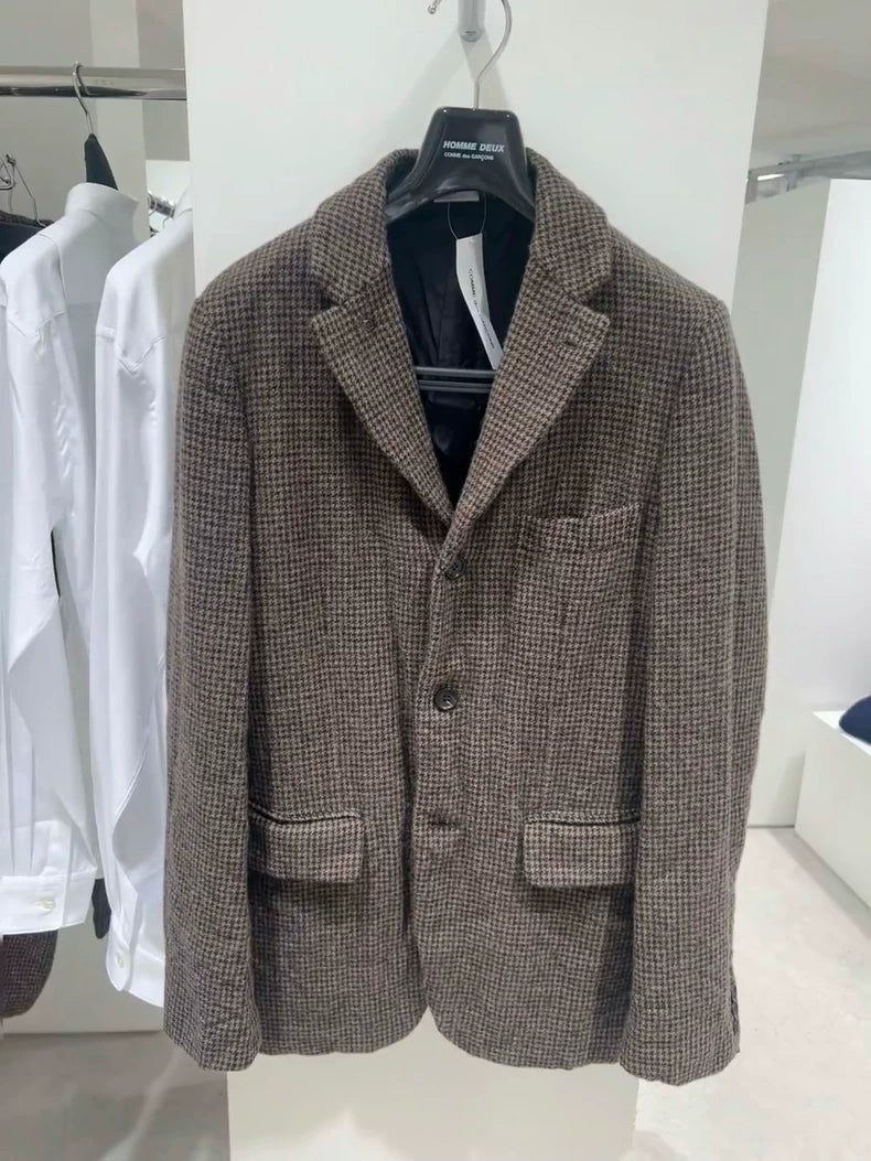 CDG Homme Deux Houndstooth Blazer