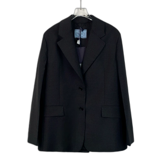 Prada Black Wool Suit Jacket M Size